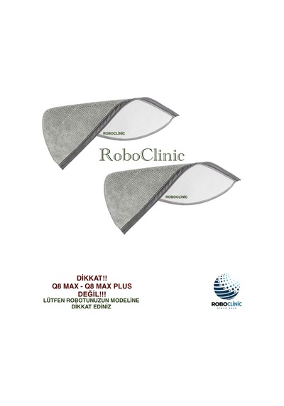 Roborock Q8 Max Pro / Max Pro+ Plus Robot Süpürge Uyumlu Yedek Parça Mop Paspas, Deterjan