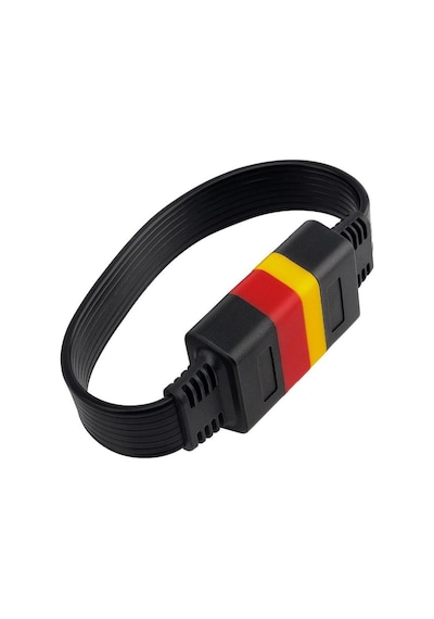 Obd2 Elm327 16 Pin Launch Uzatma Kablosu 30 CM Obd2 Flat Kablo