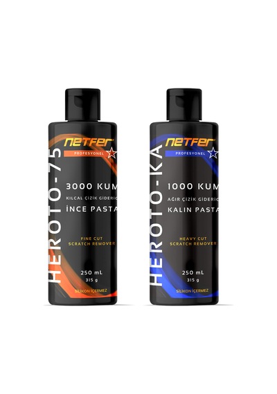 Netfer 2'li İnce Kalın Pasta Set - 2x250 Ml