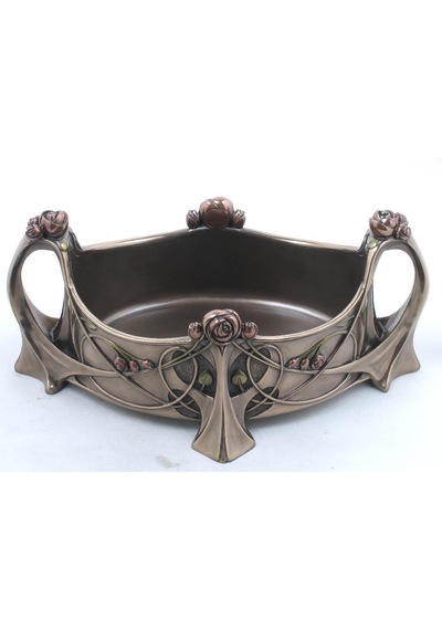 Dekoratif Çiçekli Bowl Wise Veronese Mitolojik Tasarım Poliresin Vazo & Kase 31,5 Cm .