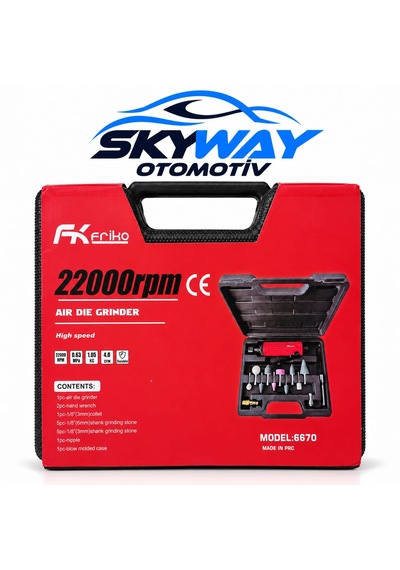 Fk Friko - Havalı Kalıpçı Taşlama Seti - 22000rpm