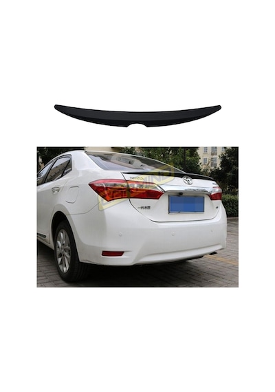 Toyota Corolla Uyumlu Bagaj Üstü Piano Black Spoiler 2013-2017