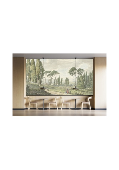 İtalya Villa Yolu Poster Duvar Kağıdı Renkli