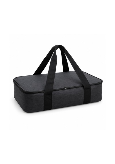 Microcase Isı Yalıtımlı Termal Hacimli Piknik Malzemesi Borcam Ve Yemek Taşıma Çantası Siyah 47 X 32 X11 Cm Al7041
