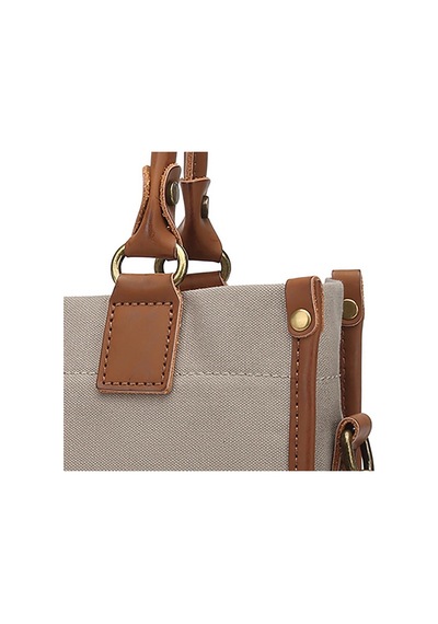 Kanvas Kumaş Kadın Çantası Elden Tutmalı Smart Bags 1333 Gri