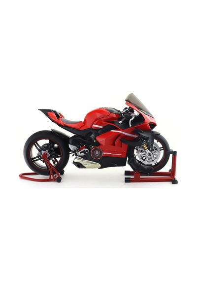 Xlg Ducati Superleggera V4 1:7 Ölçek Metal Koleksiyon Motosiklet Işıklı Sesli Egzoz Duman Efektli Model