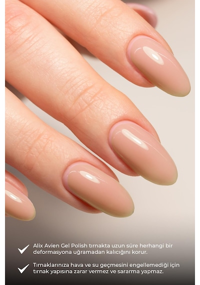 Alix Avien Uv Kalıcı Yavruağzı Jel Oje 41 Gel Polish 12 Ml