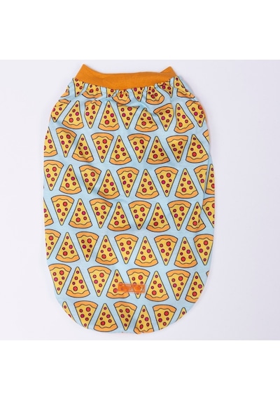 Pizza Tişört Kedi Köpek Tişörtü-kedi Köpek Kıyafeti