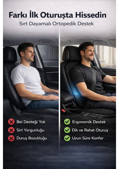 Audi Q3 2011 Ve Sonrası Uyumlu Vento Serisi Siyah 2'li Minder Seti