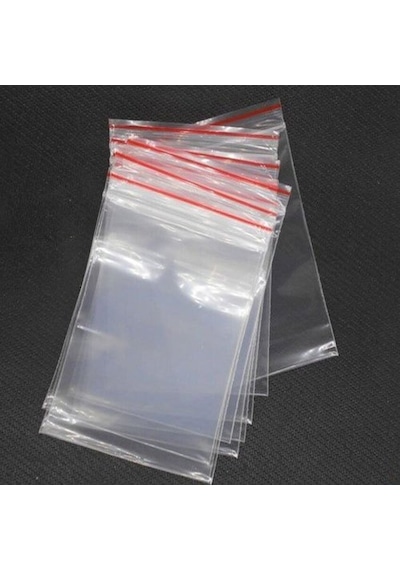 Kilitli Torba 6x7 Cm 100'lü Kilitli Buzdolabı Poşeti Şeffaf Naylon Torba Kilitli Saklama Poşeti