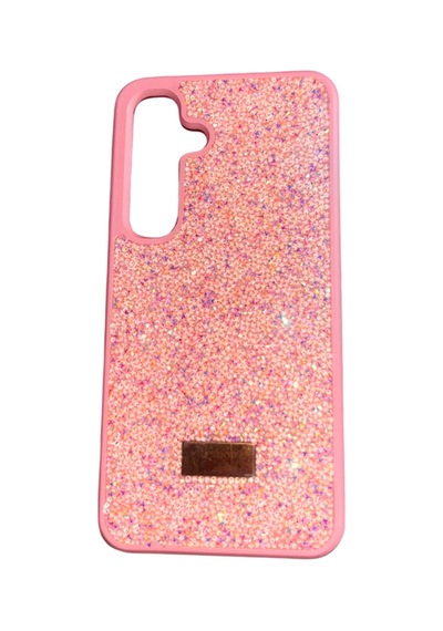 Samsung Galaxy S24 / S25 Yıldız Tozu Premium Pembe Silikon Kılıf