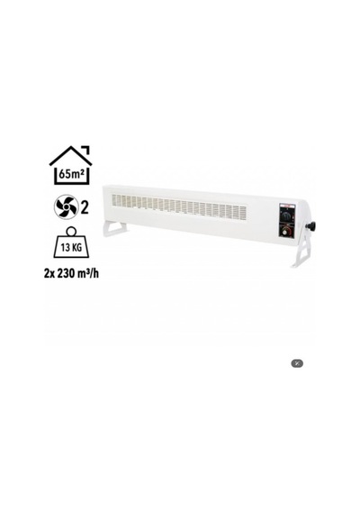 Vortex 6000w Monofaze Elektrikli Fanlı Isıtıcı Krem