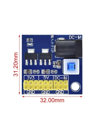 5v 3.3v - 2 Çıkışlı Voltaj Düşürücü Güç Kaynağı Modülü Giriş 12v