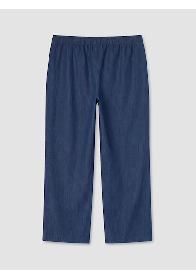 Lc Waikiki Mavi Beli Lastikli Wideleg Kadın Jean Pantolon