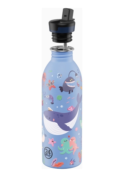 Kids Bottle Ocean Friends Paslanmaz Çelik Çocuk Su Matarası 500 Ml Renkli