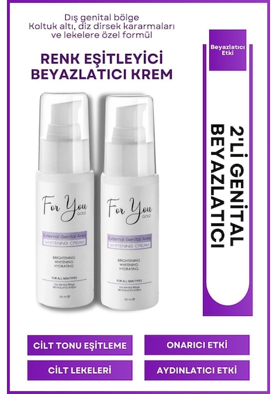Günlük Yıkama Genital Bölge Temizleyici Köpük & Genital Beyazlatıcı Krem 50 Ml