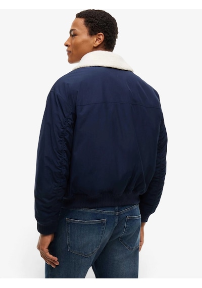 Tommy Hilfiger Tjm Flag Avıator Jacket Erkek Mavi Mont - Dm0dm23499