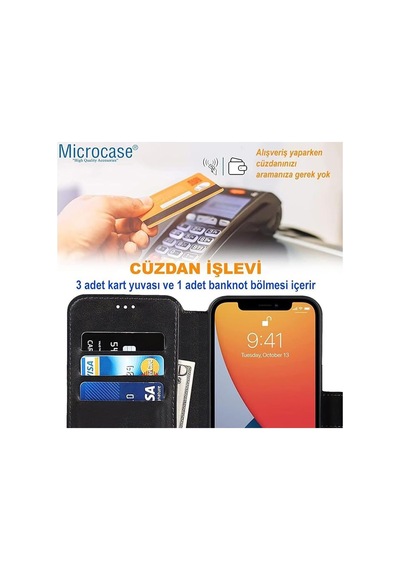 Samsung S24 Plus Darbeye Dayanıklı Cüzdanlı Ve Standlı Kapaklı Deri Kılıf Siyah Al4232 Diğer