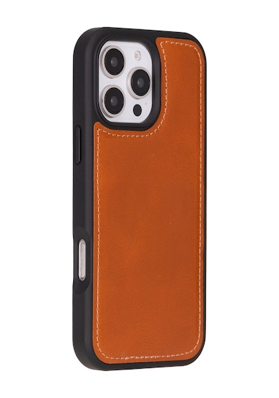 Apple Uyumlu iPhone 16 Pro , Hakiki Deri, El Yapımı, Cüzdanlı Kılıf, Leopar Siyah