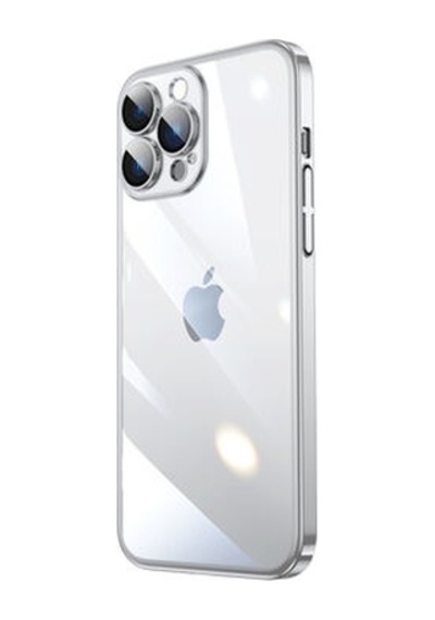 Teleplus Apple Uyumlu iPhone 14 Pro Max Kılıf Sert Pc Renkli Çerçeveli Riksos Kapak