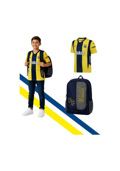 Fenerium Fb Tkm 014 Fenerbahçe Lisanslı Unisex Sarı Lacivert Çubuklu Çocuk Forması Okul Çantası Hediyeli Lacivert - Sarı Fenerium Fb Tkm 014 Fenerbahçe Lisanslı Unisex Sarı Lacivert Çubuklu Çocuk Forması Okul Çantası Hediyeli Lacivert - Sarı