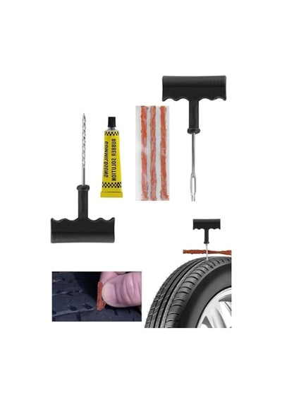 Lastik Onarım Kiti, 6 Parça Set İle Araba Ve Motosiklet İçin Acil Tamir