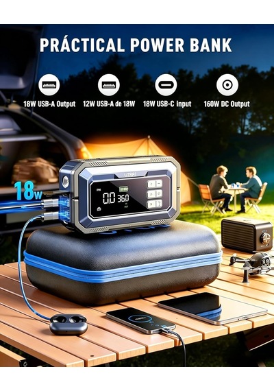 Tr Jstar Js30 16000mah 7000a Bitik Akü Çalıştıran Jump Starter Akü Takviye Cihazı+lastik Şişirme+ Obd2 Araç Te