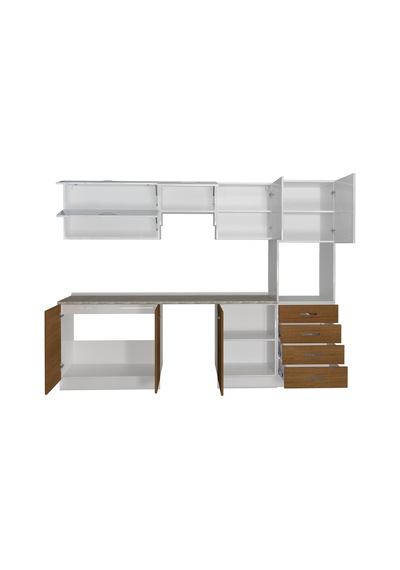 Decoraktiv Elite 280yq Ankastre Boy Dolaplı Mdf Hazır Mutfak Dolabı - Tezgah Dahil - Ceviz - Beyaz Beyaz - Ceviz Decoraktiv Elite 280yq Ankastre Boy Dolaplı Mdf Hazır Mutfak Dolabı - Tezgah Dahil - Ceviz - Beyaz Beyaz - Ceviz