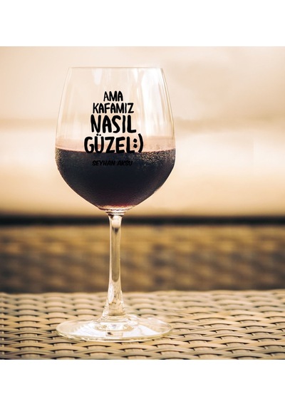 Kişiye Özel Renkli Baskılı Ama Kafamız Nasıl Güzel Tasarımlı Şara