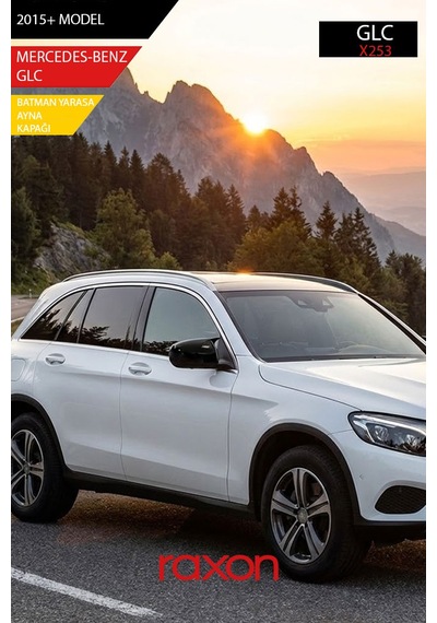 Mercedes-benz Glc X253 2015+ Batman & Yarasa Ayna Kapağı Parlak Piano Black Sport
