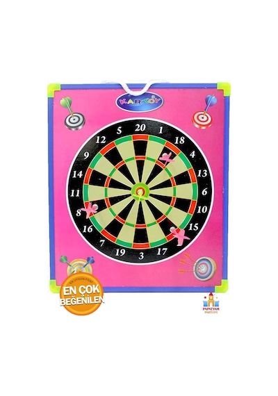 Oyuncak Mıknatıslı Dart Seti Çift Taraflı Kullanma İmkanı 4 Adet Mıknatıslı Dart Oku Yanında