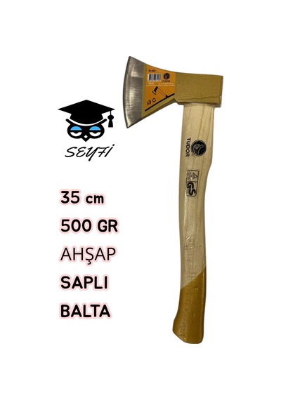 35 Cm 500 Gr Ahşap Saplı Balta