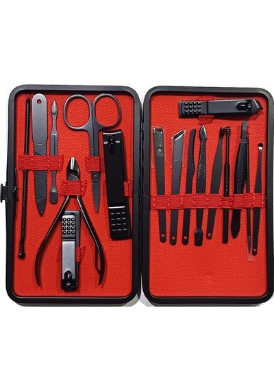 Zhltools Deri Çantalı 17 Parça Manikür Pedikür Seti