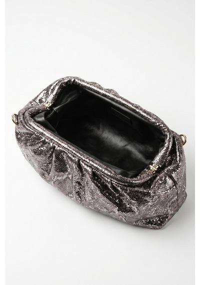 Luvishoes Uvera Platin Desenli Kadın Clutch Çanta
