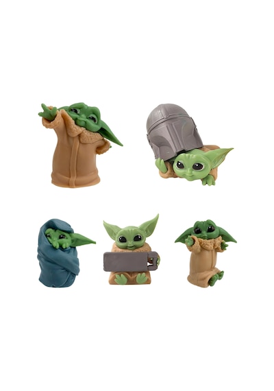 The Mandalorian Baby Yoda Grogu Bebek Yoda Aksiyon Figür Oyuncak Seti 5 Yoda Figürü Bir Arada Set B