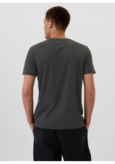 Gap V-frch Everyday Soft Micro Logo Vee 502020000 Kısa Kol Tişört Erkek T-shirt Gri