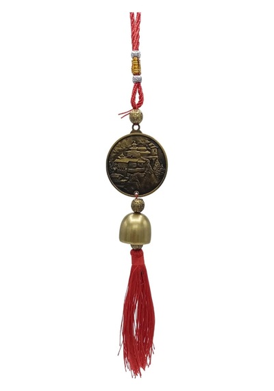 Çin Feng Shui Şans Ve Bereket Metal Çan Tapınak Buda 30 Cm