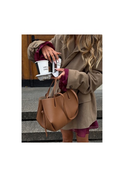 Na Nura Collection Taba Kadın Polen El Ve Omuz Pinterest Çantası Turuncu - 787190253 Turuncu