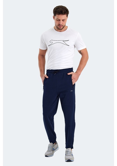 Slazenger Only In Erkek Fermuar Cepli Lacivert Eşofman Altı Lacivert