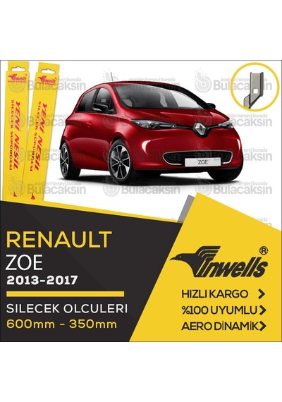 Renault Zoe Muz Silecek Takımı 2013-2017 İnwells N11.2038