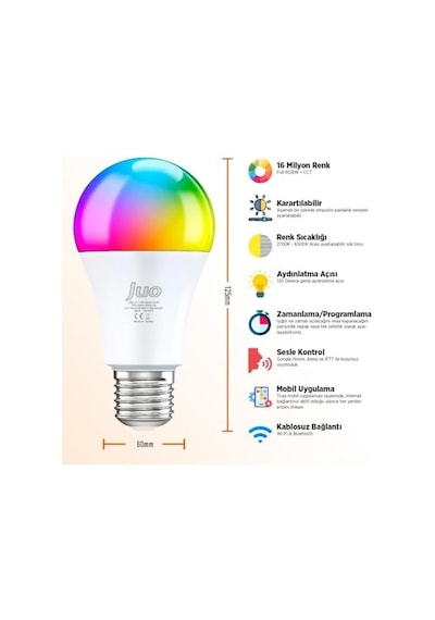 Lumex Akıllı Ampul 11w Led Rgb Wifi & Bluetooth Diğer