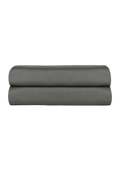 Linestyle Tek Kişilik %100 Pamuk Saten Lastikli Çarşaf 100x200+35 Cm Antrasit