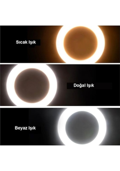 Adaptörlü Bluetooth Kumandalı Ring Light Youtuber Tiktok Çekim Makyaj Işığı 10 Inç 2.1 Mt Tripod