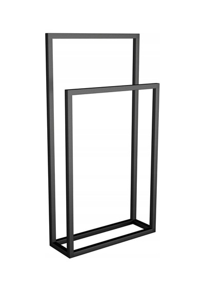 Lacerda Siyah Metal Havluluk 2'li Siyah3