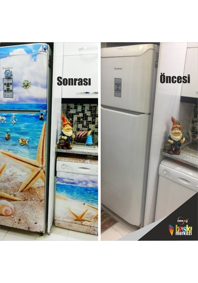 Buzdolabı Ve Bulaşık Makinesi Kapak Folyo Kaplama Deniz Yıldızı