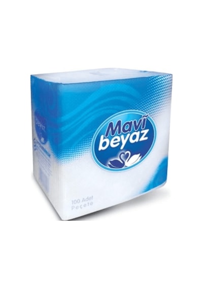 Mavi Beyaz Peçete 100'lü 24 x 25 CM