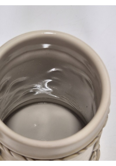 Vintage Tankart Wf Kematen 1993 İbareli Kabartmalı Alman Seramik Bira Bardağı 16,5cm
