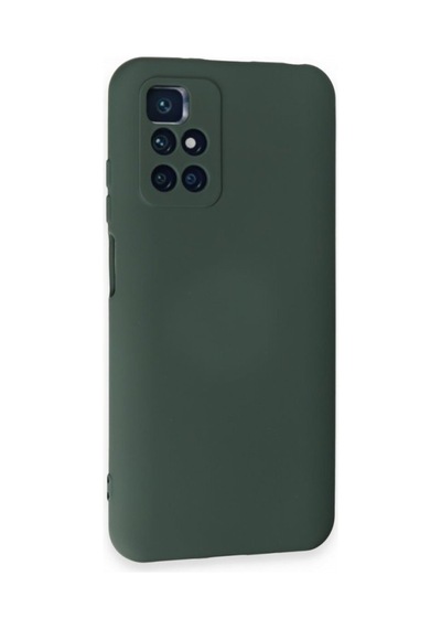 Xiaomi Redmi 10 2022 Kılıf Içi Kadife Renkli Silikon Telefon Kılıfı Col178906-koyu Yeşil