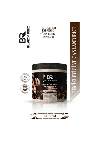 Espresso Ve Kafeinli Yüz Peelingi - Etkili Canlandırıcı Ve Yüz Peelingi - 500 Ml Yüztemiz