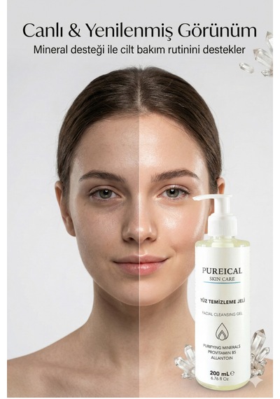 Pureical Nemlendirici Yüz Temizleme Jeli 200 ML